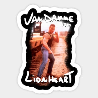 VAN DAMME CLASSIC JCVD LIONHEART 1990 Sticker